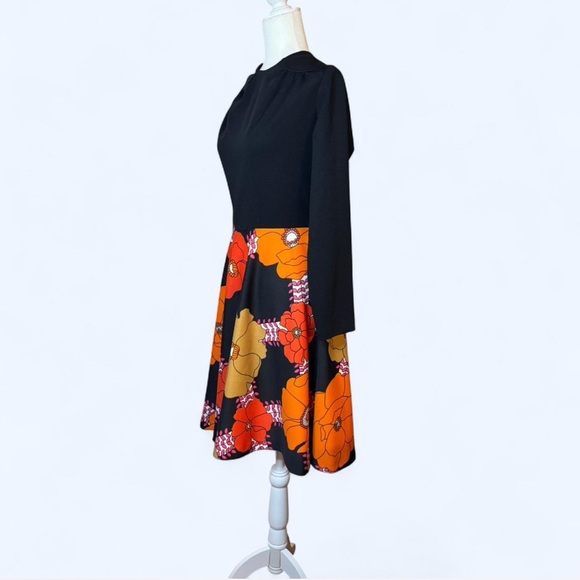 70s Vintage flower power midi. Psychedelic. GoGo. MOD - Picture 3 of 8